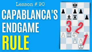 Chess Lesson  90 Capablanca’s Endgame Rule  Chess Endings [upl. by Assenar215]