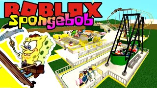 SPONGEBOB BANGUN TAMAN HIBURAN KRUSTY KRAB 😎  Roblox Spongebob Indonesia [upl. by Esinahs]