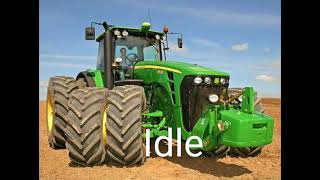 The sounds of john deere 8530 tractor [upl. by Yendirb]