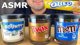 ASMR Eating Chocolate Party Twix MampMs Bounty Oreo Cookies 먹방 Mukbang  Eating Sounds [upl. by Burgwell]