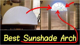 ✅Best Window Arch Shade  Sun Light Filtering Shade Privacy Arch Fabric for Half Round Windows [upl. by Shriner]