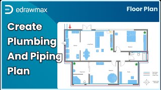 How to Create a Plumbing and Piping Plan  How to Draw Plumbing Lines on a Floor Plan  EdrawMax [upl. by Paterson]