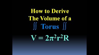 One way to Derive the Torus Volume Formula [upl. by Elka]