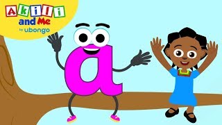 Learn Letter A  The Alphabet with Akili  Cartoons for Preschoolers [upl. by Ennavoj]