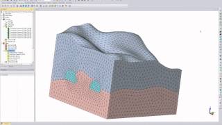 3D tunnel tutorial using DIANA program [upl. by Winton]