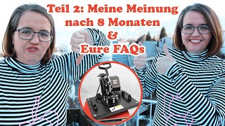 Transferpresse Ridgeyard 8 in 1 Hitze Presse ❗ Review nach 8 Monaten ❗ MuGuang [upl. by Swetiana116]