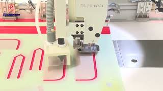 Richpeace automatic sewing machine with laser cutting [upl. by Damicke863]