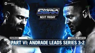 Andrade vs Carmelo Hayes 12 SmackDown Sep 27 2024 [upl. by Yenitirb]