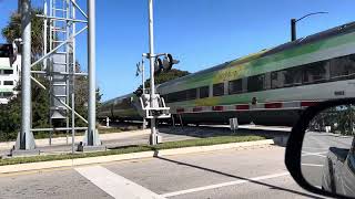 Southbound Brightline at Camino Real 🙀 [upl. by Emyam]