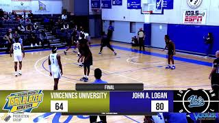 John A Logan Mens Basketball vs Vincennes University [upl. by Ennoira]