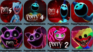 Poppy Playtime Chapter 5 Mobile Poppy Playtime 4 Mobile Vs Steam Poppy 3 Mod Poppy 2 SteamPoppy1 [upl. by Eillom]