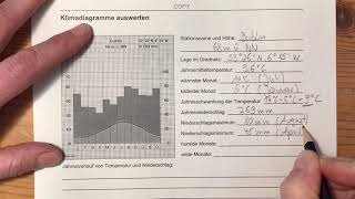 Klimadiagramm auswerten [upl. by Hubble]