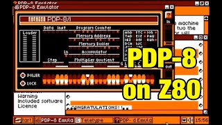 DEC PDP8 computer from 1965 running on a Z80 computer from 1985 with SymbOS [upl. by Eda]