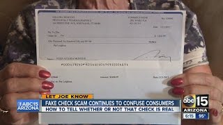 Fake check scam continues to confuse consumers [upl. by Newob]