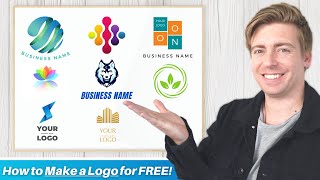 How to Make a Logo for FREE  Beginners Guide 2021 [upl. by Alik]