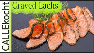 Graved Lachs selber beizen So einfach und so gut mit HonigSenfSoße [upl. by Mccutcheon]