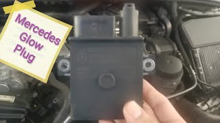 OM642 Mercedes Glow Plug Control Module Removal [upl. by Artim]