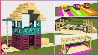 Minecraft 10 Childrens Playground Build Hacks and Ideas [upl. by Jedd]