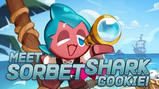 The Cheerful Rookie Pirate SORBET SHARK COOKIE comes to Cookie Run Kingdom 🦈 [upl. by Schmitz809]