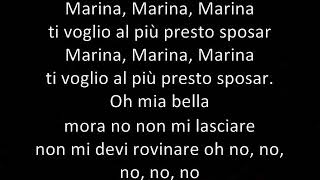 Marina  Voce  testo [upl. by Eenwat]