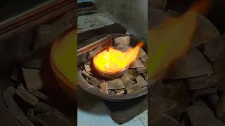 Alert Silver Smelting Process 4k shorts [upl. by Royall719]