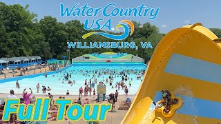 Water Country USA Busch Garden Williamsburgs Water Park  Full Tour [upl. by Annaeirb212]