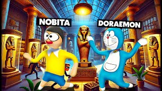 DORAEMON And NOBITA Stolen MUMMY From Museum In HFF  🤠 [upl. by Colfin]