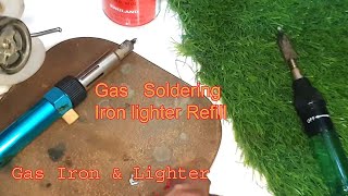 Lighter Gas refilled Gas soldering iron refill  How to refill Gas soldering iron at home [upl. by Lantz]