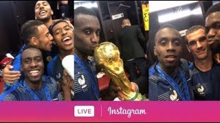 Blaise Matuidi and the France National Football Team celebrating the World Cup 2018 July 15 2018 [upl. by Radnaxela22]