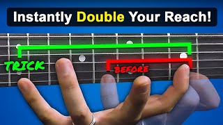 Reach MORE Frets Instantly Using this SIMPLE Trick any hand size [upl. by Ardek]