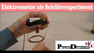 Elektromotor einfach selber bauen  Schülerexperiment [upl. by Nnayllehs540]