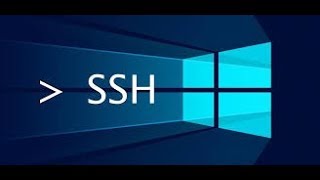 Install openSSH server on Windows 10 [upl. by Hubble]