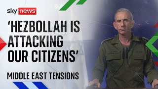 Hezbollah behind the rocket attack IDF spokesperson says  IsraelHamas war [upl. by Eiuqnom]