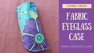 Sew a Quick and Easy Homemade Decorative Eyeglass Case  DIY Project [upl. by Allene]