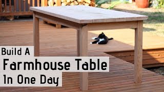 Build A Farmhouse Table In One Day [upl. by Tabbi]