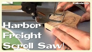 Opening and Using a Harbor Freight Tools Central Mechanics Scroll Saw for the First Time [upl. by Gianni]