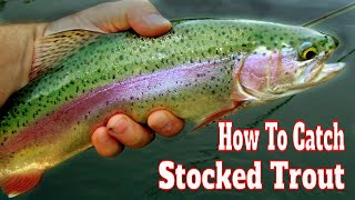 The BEST Way to Catch Stocked Rainbow Trout Texas Trout Fishing [upl. by Burkhard512]