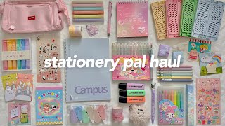 stationery pal haul 🍡🍥 unboxing aesthetic stationery notebooks amp pens ft stationerypal [upl. by Aivatnuhs]