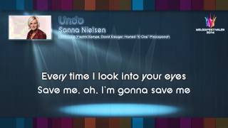 Sanna Nielsen  quotUndoquot  on screen lyrics [upl. by Eciened32]