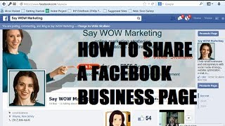 How to Share Your Facebook Business Page with your Friends [upl. by Drahser779]