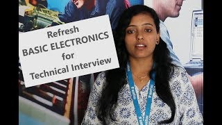 Basic Electronics introduction for technical interviews [upl. by Nakeber]