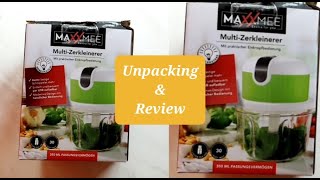 Unpacking and Review Maxxmee Multi zerkleinerer mit USB  Multi Chopper  Kitchen gadgets [upl. by Nani]