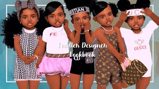 Sims 4 CAS  Toddler Designer Lookbook [upl. by Anilem915]