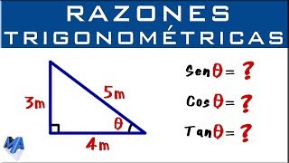 Razones trigonométricas de un ángulo  Ejemplo 1 [upl. by Enomes]