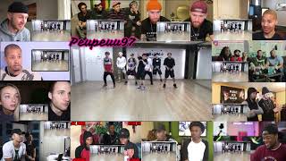 CHOREOGRAPHY BTS 방탄소년단 DANGER dance practice REACTION MASHUP [upl. by Jo Ann]