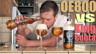 Which Malt Liquor Tastes Less Worse Old English 800 OE800 VS King Cobra Beer Review [upl. by Kendy]