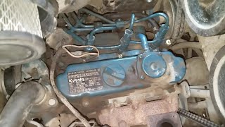 3 cylinder Kubota diesel motor fuel injector removal and replacement [upl. by Ury144]