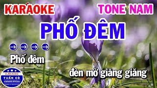 Karaoke Phố Đêm Nhạc Sống Tone Nam Am [upl. by Mariejeanne]