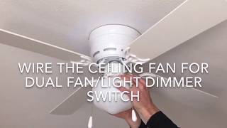 How to wire ceiling fan with light for combo switch [upl. by Hirasuna]