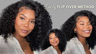 Flip Over Method Sew In with Curly Hair Ft Wiggins Hair [upl. by Crowley]